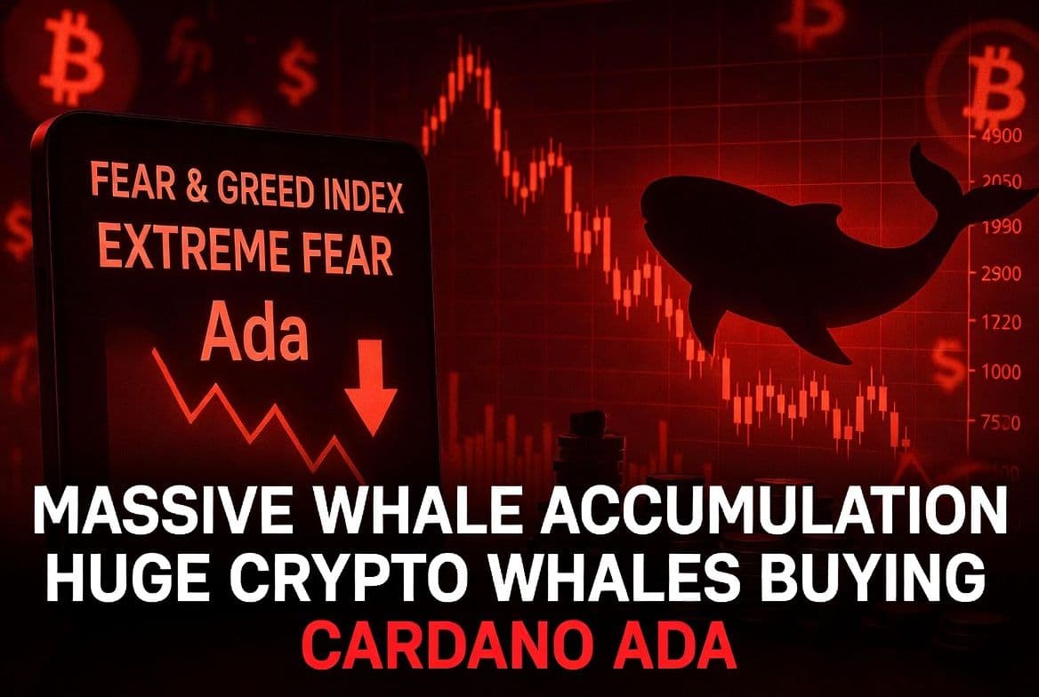ADA at $0.24 Under Extreme Fear as Whale Wallets Accumulate 140M Tokens